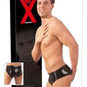 LateX Latexové slipy s análním dildem M/L