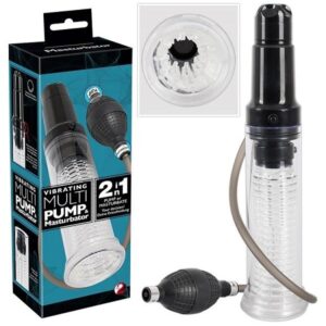 Vakuová pumpa a vibrační masturbátor 2 v 1