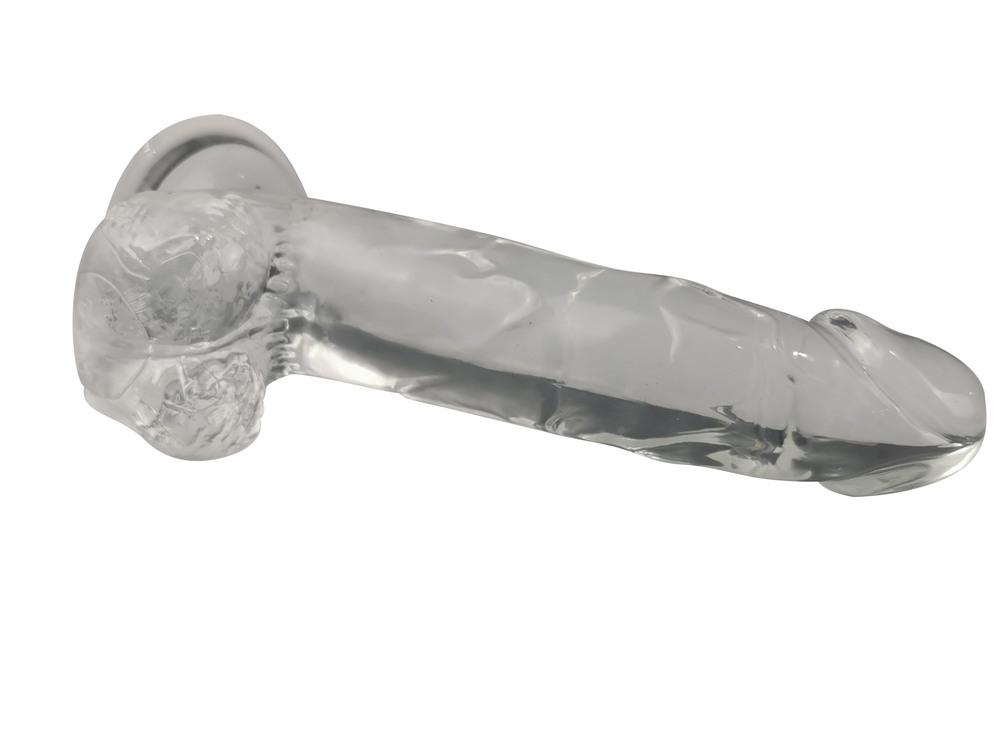BASIC X Rocco transparentní umělý penis s přísavkou L - Obrázek 3