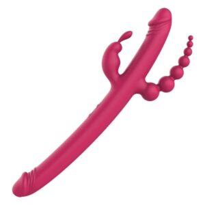 Essentials Oboustranný rabbit vibrátor