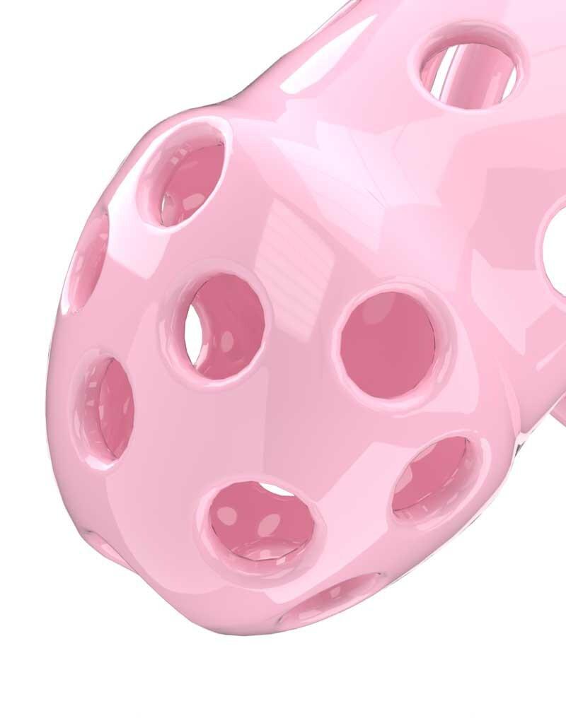 P-CAGE PC03 Klec na penis M - růžová - Obrázek 3