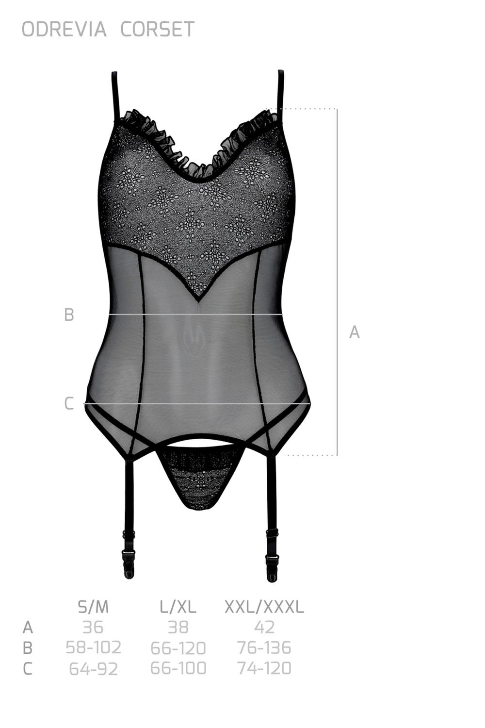 Avanua Korzet Odrevia - černý - Obrázek 3