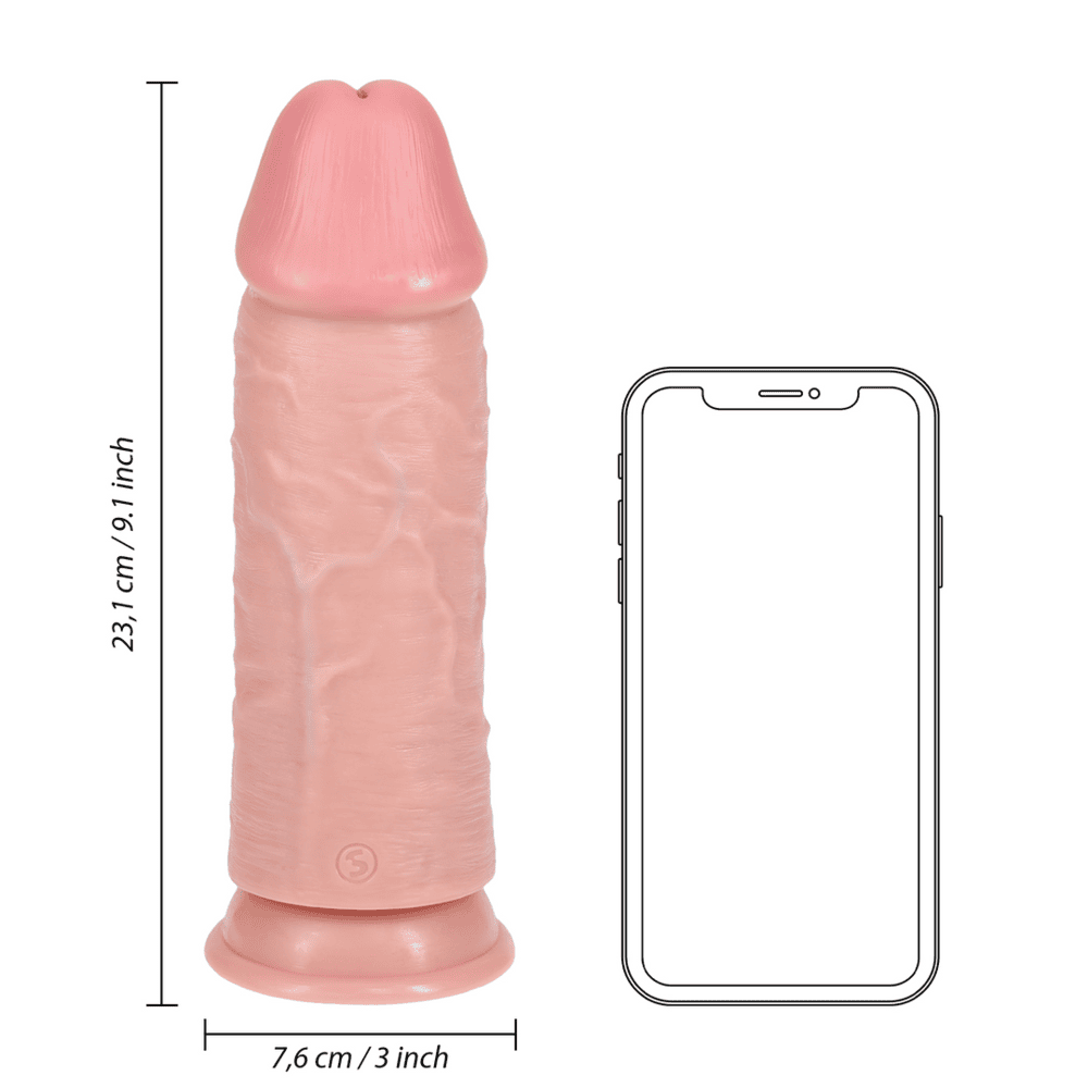 RealRock Extra Thick dildo 23 cm - tělové - Obrázek 3