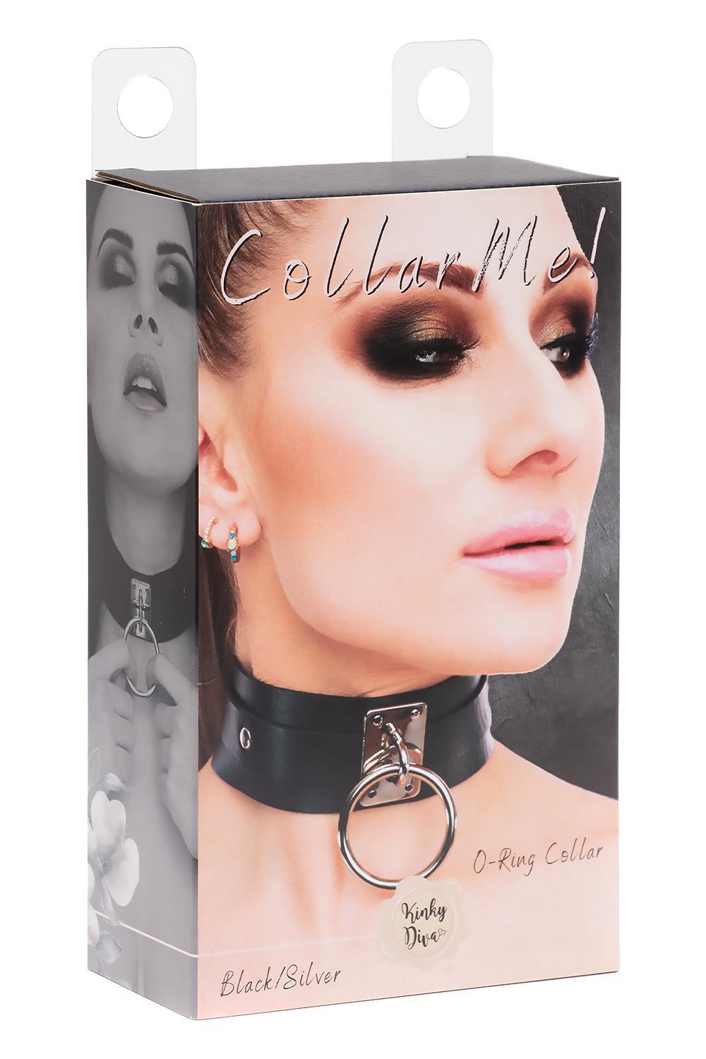 Kinky Diva O-ring obojek - černý - Obrázek 3