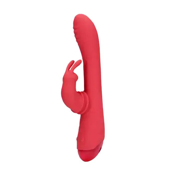 Loveline Swinging Rabbit vibrátor - červený - Obrázek 2