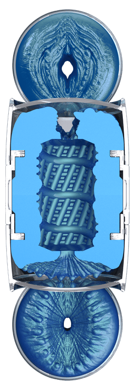 Fleshlight Quickshot Alien Blue Mettalic Lady/Butt masturbátor - Obrázek 3