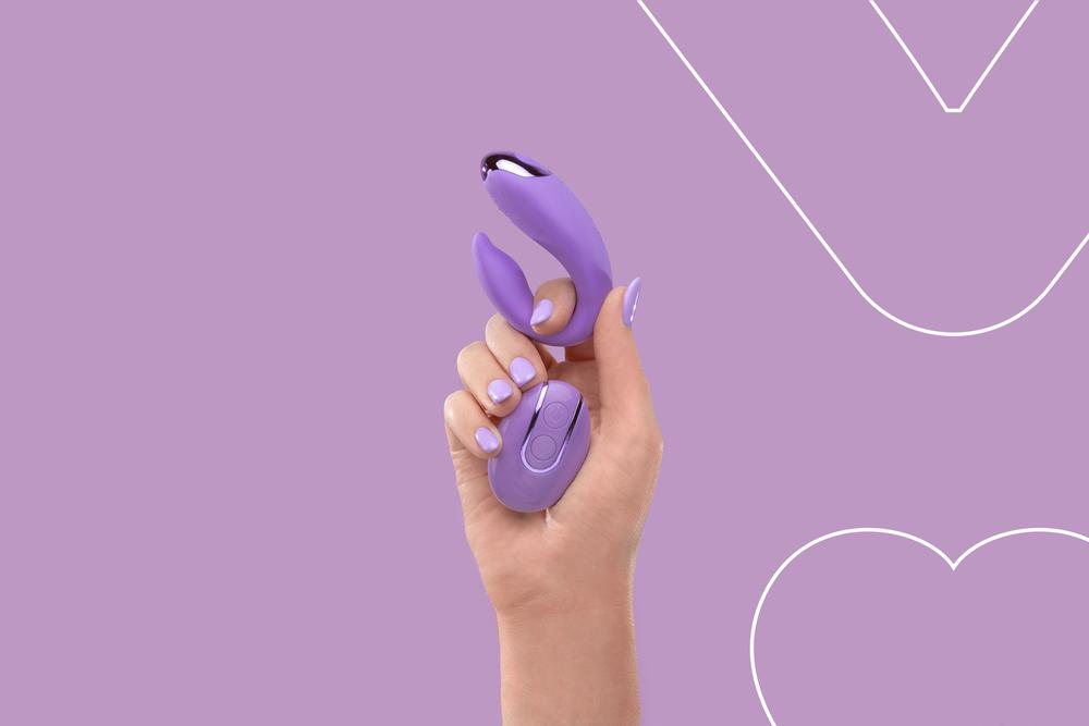 FairyGasm PleasureBerry párový vibrátor - fialový - Obrázek 3