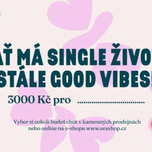 Dárkový poukaz pro singles v hodnotě 3000 Kč