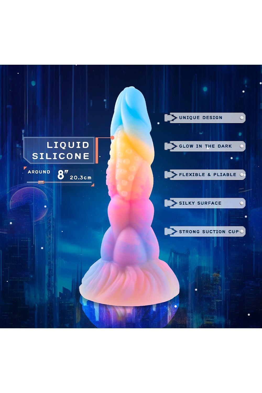 NMC no.419 Monster dildo Bad Bubblez Glow In The Dark - Obrázek 2