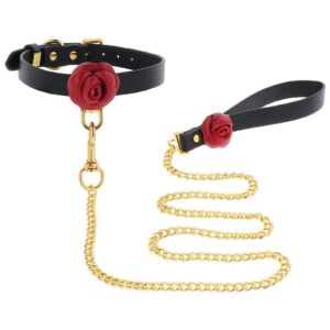 Taboom Wild Roses obojek s vodítkem