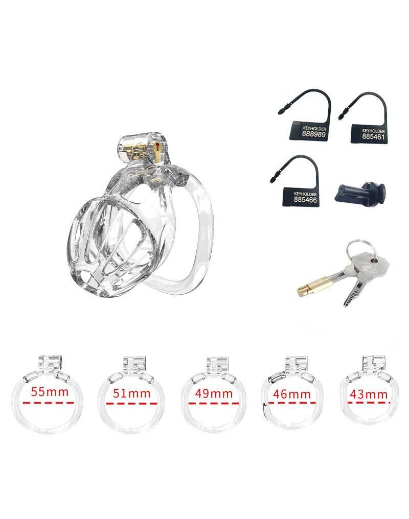 P-CAGE PC08 Klec na penis S - transparentní - Obrázek 2