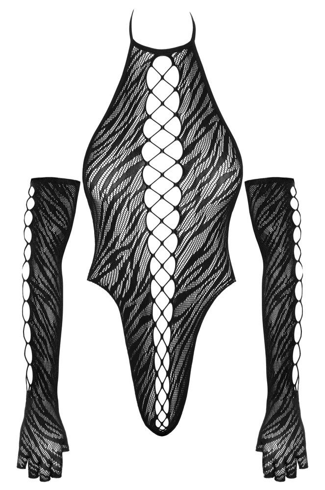 Fantasy by Cottelli Body a rukavice - černé - Obrázek 2