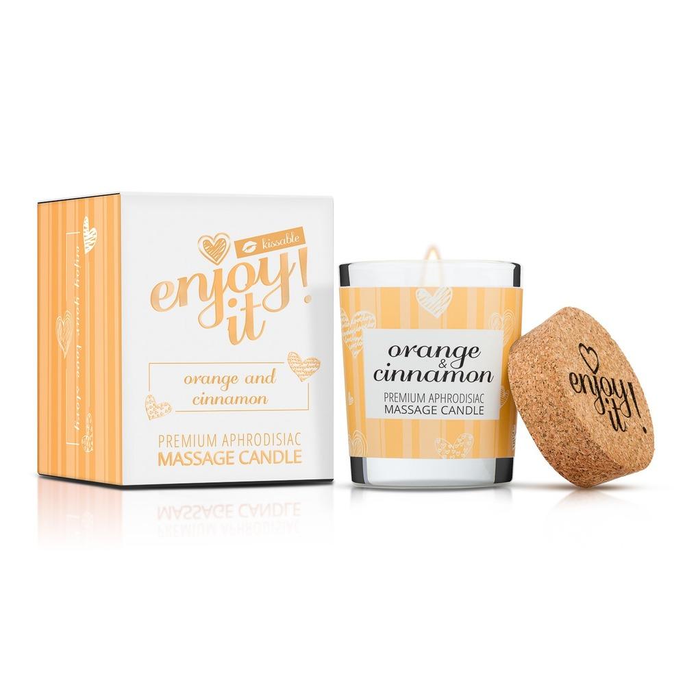 Enjoy it! Masážní svíčka Orange and cinnamon 70 ml - Obrázek 2