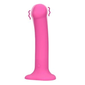 Loveline Non-Phallic vibrační dildo M - růžové