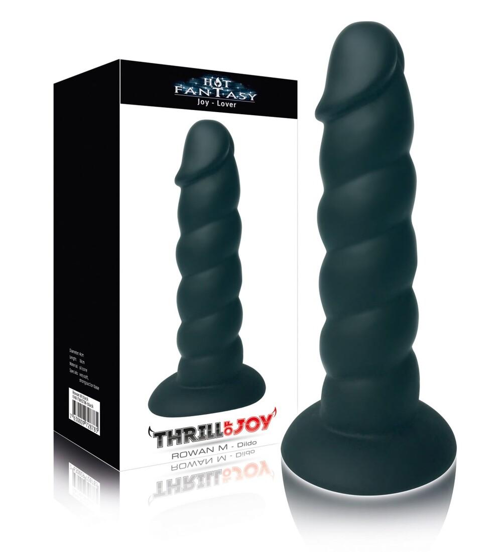Thrill of Joy dildo M - černé - Obrázek 2