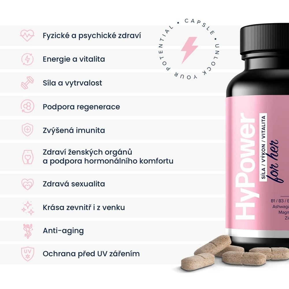 HyPower for Her - 120 tbl - potravinový doplněk - Obrázek 3