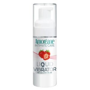 Amoréane tekutý vibrátor Strawberry 30 ml