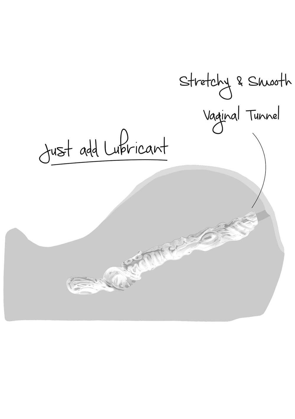 Hidden Desire Clear Fuckable masturbátor - Obrázek 3