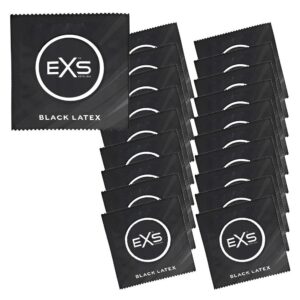 EXS Sada kondomů Black Latex 20 ks